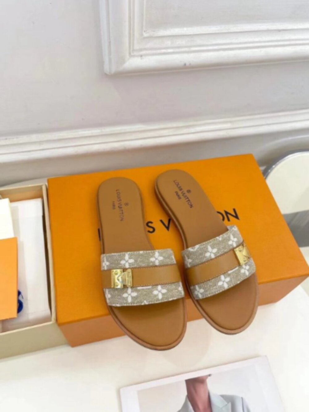 Louis Vuitton Monogram Slide Sandals